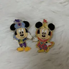 アラジン 2005年 ミッキー ミニー ピンバッチ2個セット - メルカリ