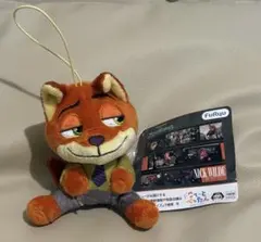 <新品>ズートピア ニック・ワイルド こてっとぺったん ぬいぐるみ マスコット