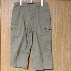 ユニクロ　ショートパンツハーフパンツ ベージュメンズM2way(ロールアップ可)のサムネイル