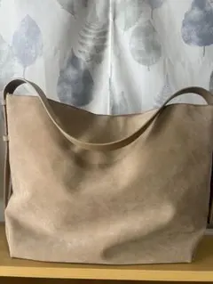 CAPRICIEUX LE'MAGE ベージュスエード ショルダーバッグ※傷あり