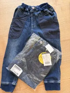 ⭐︎新品未開封⭐︎【2枚セット】BREEZE デニムジョガーパンツ　110