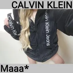 CALVIN KLEIN　デカロゴ　ロゴテープ　紐　ローコード　ダウン