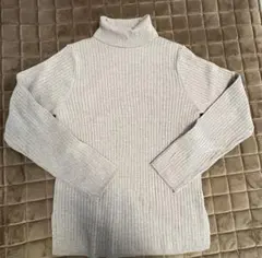 Ungrid ベージュ リブニットセーター