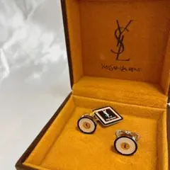✨美品✨【箱付き】YVES SAINT LAURENT　カフス　シルバー　男性
