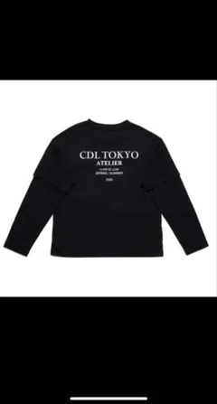 CDL TOKYO ブラック ロングスリーブ Tシャツ