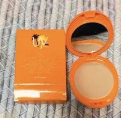 オレンジ パウダーファンデーション ミラー付き
