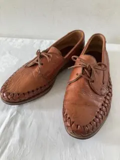 AZTEC メキシコ製　レザー　シューズ　サンダル　皮　茶色　革靴　ビンテージのサムネイル