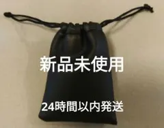 和*郎様 ★値下げ【新品未使用】ミニ巾着 ブラック フェイクレザー