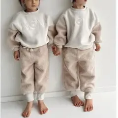 NONI&Co. ボアパンツ ボトムス 3y ベージュ