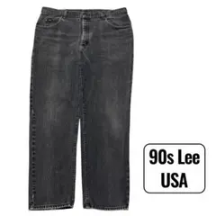 W38 L31 90s Lee black denim pants