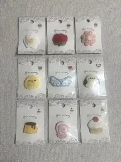 【新品未使用】 セリア ヘアコームピン 9個セット ヘアアクセサリー