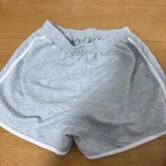 グレー サイドライン ショートパンツ