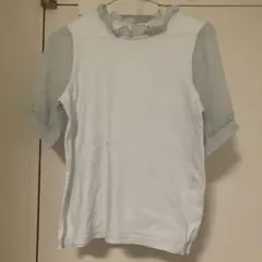 Clice de Paris フリルネック 半袖 シアー チュール カットソーのサムネイル