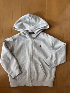 美品★Ralph Lauren グレー フード付きパーカー 110