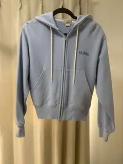 L.L.Bean 水色 フルジップパーカー REG MEDIUM
