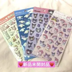 新品♥サンリオ　ぷくっとシール　クロミ マイメロ シナモン キティ ポチャッコ等