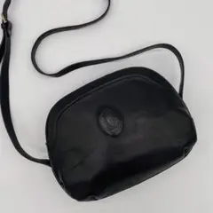 オールドロンシャン オールレザー ショルダーバッグ フランス製 黒