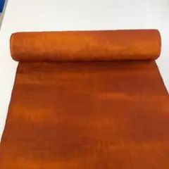 オレンジ色 絹 100% 着物反物