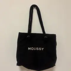moussy キャンバス トートバッグ ロープハンドル ブラック 黒のサムネイル