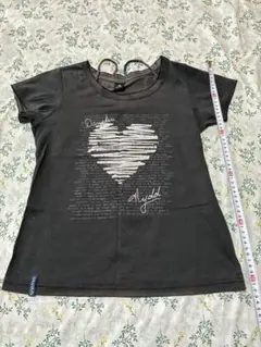 DANSKIN 半袖Tシャツ ブラック ハートロゴのサムネイル