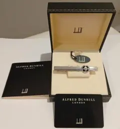 ALFRED DUNHILL ネクタイピン シルバー ダンヒル タイピン 黒