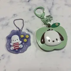 サンリオ シークレットミラーキーホルダー　ラバーマスコット　ポチャッコ　２点