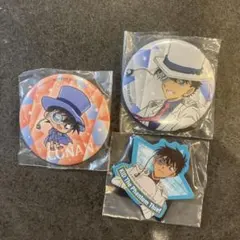 くら寿司びっくらポン　怪盗キッド、コナン缶バッジ　怪盗キッドマグネット