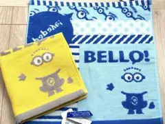 【タイムセール】新品minionsパッチワーク　ウォッシュタオル 2枚セット