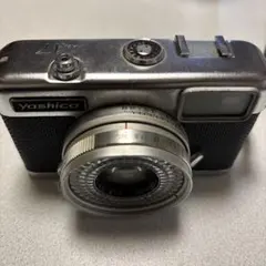 ジャンク品　Yashica レンジファインダーカメラ Half17 昭和レトロ Yashica Half 17 ハーフフィルムカメラ フード レザーケース他付き
