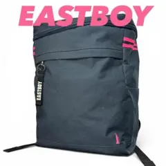 EASTBOY　スクエア リュック バックパック ブラック×ピンク 大容量のサムネイル