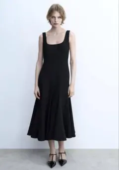 ZARA ZW COLLECTION ミディ丈ワンピース　ノースリーブ