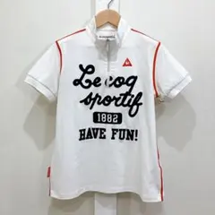 le coq sportif GOLF ハーフジップ 半袖 シャツ ゴルフウェア