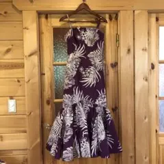 美品！フラダンス用ドレス LeiAloha パープル マーメイドライン　サイズ3のサムネイル