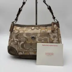 COACH コーチ ワンショルダーバッグ シグネチャー 2172 ブラウン系