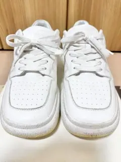 MM6 maison margiela レザースニーカー 白　サイズ42.5 MM6 Maison Margiela ナンバーモチーフ レザースニーカー