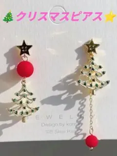 ✩ クリスマスツリー ピアス✩