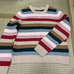 GAP マルチカラー ストライプ ニット M