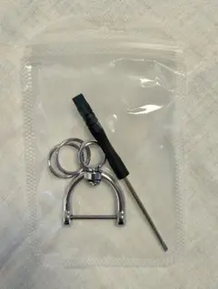 金属製キーホルダーセット シルバー