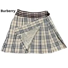 Burberry ブルーレーベル　ノバチェック　巻きスカート　プリーツ　36
