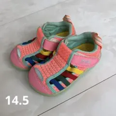 【美品】IFME ウォーターシューズ キッズ　サンダル14.5cm 水陸両用