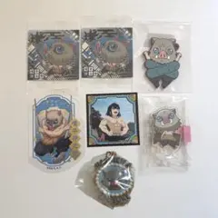 鬼滅の刃 嘴平伊之助 まとめ売り ここみえ シール ステッカー ウエハース