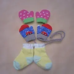 ベビー用ミトンと靴下セット
