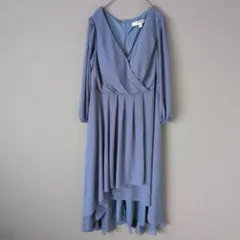 EVER PRETTY 【3XL】 水色 ラップスタイル パーティードレス