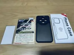 OPPO Find X8 ケース＆保護フィルムセット　純黒クリア超反射防止日本製