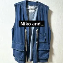 【Niko and…】デニムベスト 2回使用