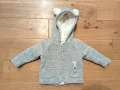 next 9-12months 耳付きフードジャケット グレー