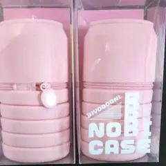 伸びる ペンケース 缶型 ピンク 2個セット
