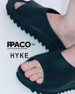 HYKE × PACO サンダル ブラック23ハイクのサムネイル