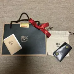 イルビゾンテ キーケース 4連 ブラック レザー 本革
