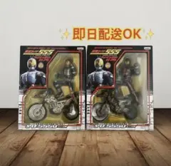 【当時物】仮面ライダー555 フィギュア＆バイク 昼・夜コンプセット 2003年
